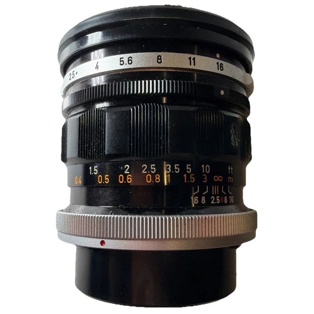 Vintage Canon FL 35mm f2.5 Wide Angle Lens Manual Focus From JAPAN With Case